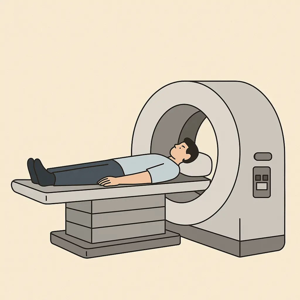 Mesin CT scan untuk menghasilkan imej tisu badan